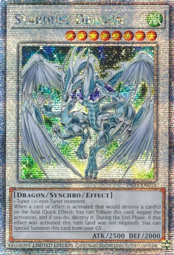 Dragon Poussière d'Étoile [TN23-FR016] Quarter Century Secret Rare
