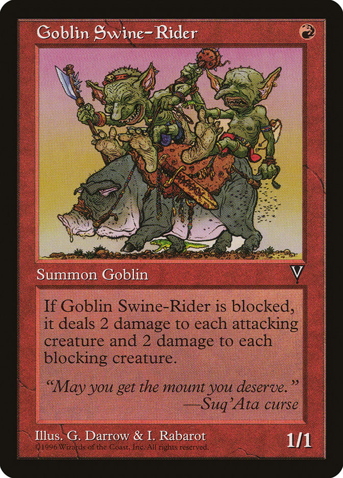 Cavalier de sanglier gobelin [Visions]