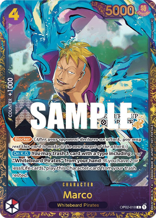 Marco (Copa del Tesoro) [Cartas Promocionales de One Piece]