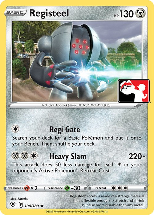 Registeel (108/189) [Serie Tres del Paquete de Premios]
