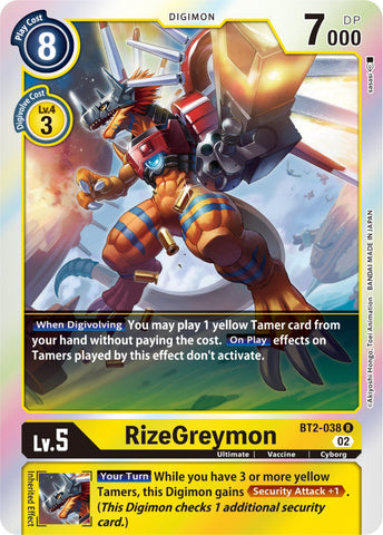 RizeGreymon [BT2-038] [Booster de Resurgimiento]