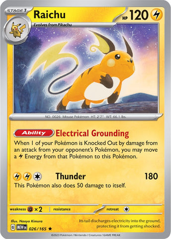 Raichu (026/165) [Escarlata y Púrpura 151]