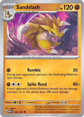 Sandslash (028/165) [Escarlata y Púrpura 151]