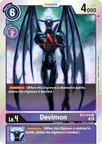 Devimon [BT2-074] (Reedición del Booster Resurgimiento) [Booster Resurgimiento]