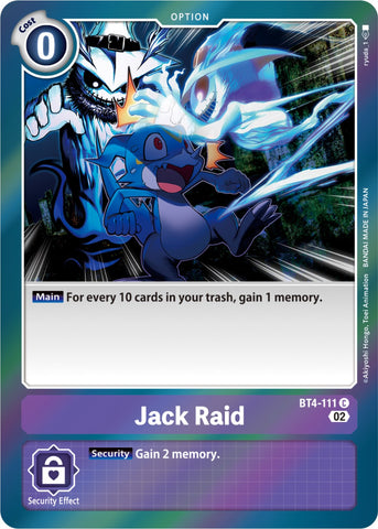 Jack Raid [BT4-111] (Reimpresión de Resurgence Booster) [Resurgence Booster]