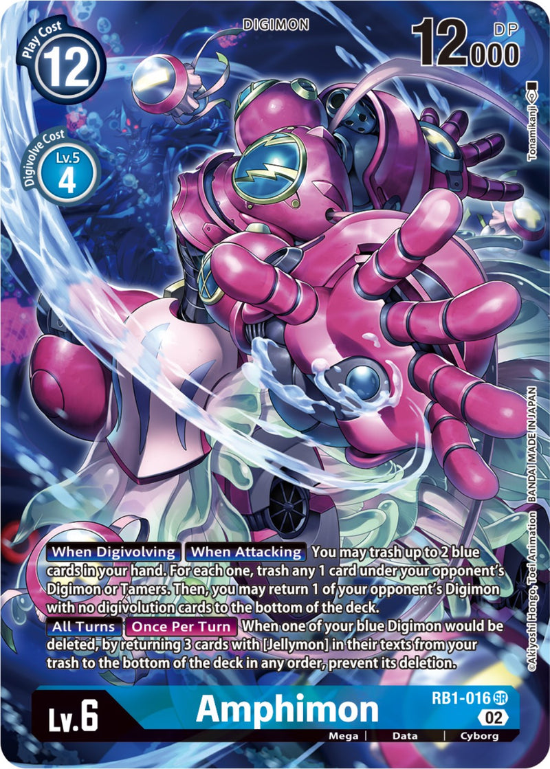 Amphimon [RB1-016] (Arte Alternativo Texturizado) [Resurgence Booster]