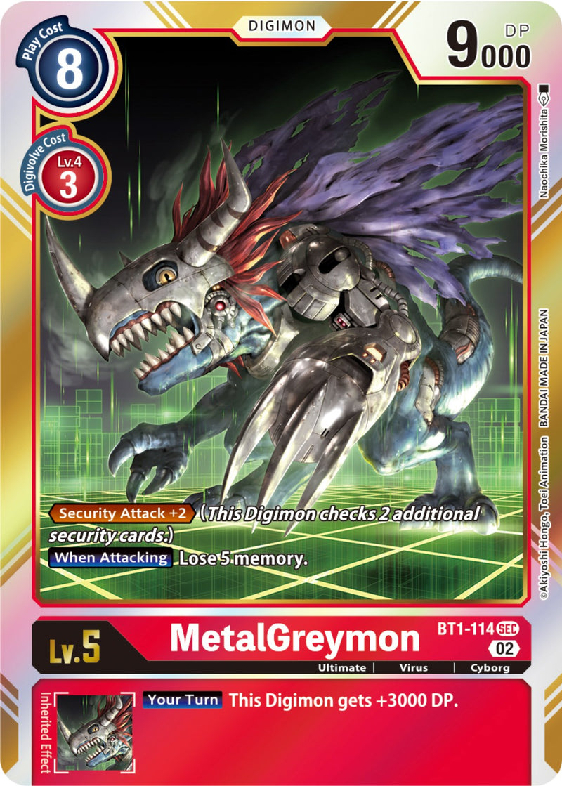 MetalGreymon [BT1-114] (Reimpresión de Resurgence Booster) [Resurgence Booster]
