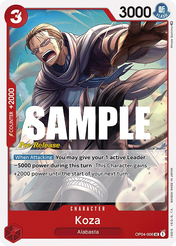Koza [Cartas de prelanzamiento de Kingdoms of Intrigue]