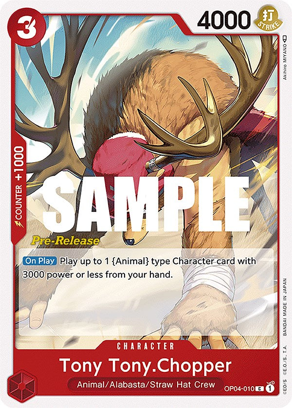 Tony Tony.Chopper [Cartas de prelanzamiento de Kingdoms of Intrigue]