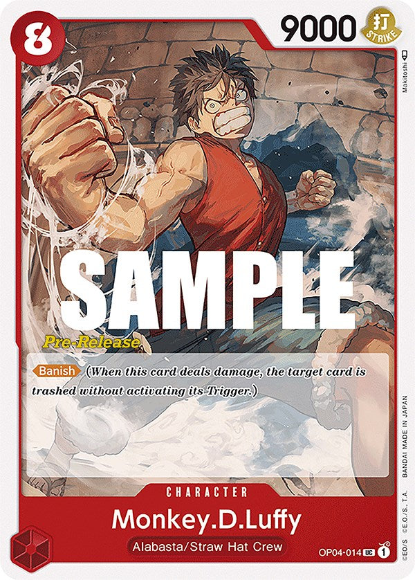 Monkey.D.Luffy [Cartas de prelanzamiento de Kingdoms of Intrigue]