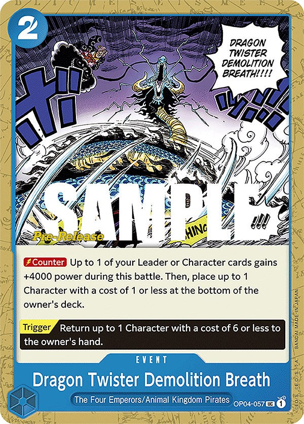 Aliento Demoledor del Dragón Twister [Cartas de Pre-Lanzamiento de Kingdoms of Intrigue]