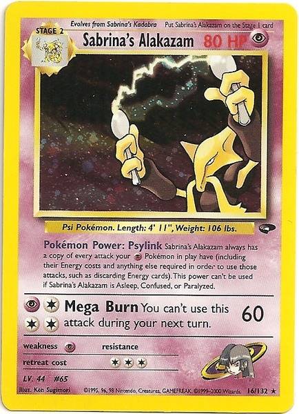 Alakazam de Sabrina (16/132) [Gym Challenge Unlimited]