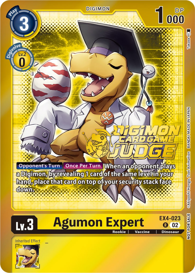 Agumon Experto [EX4-023] (Judge Pack 4) [Promociones de Booster de Ser Alternativo]