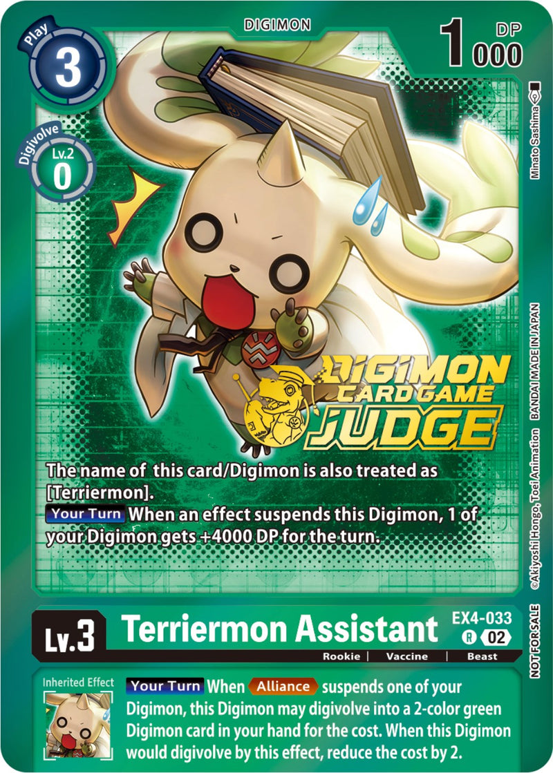 Terriermon Assistant [EX4-033] (Juez Pack 4) [Promociones de refuerzo alternativas]