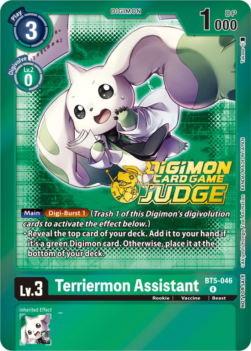 Terriermon Asistente [BT5-046] (Paquete de Juez 4) [Promociones de Battle of Omni]