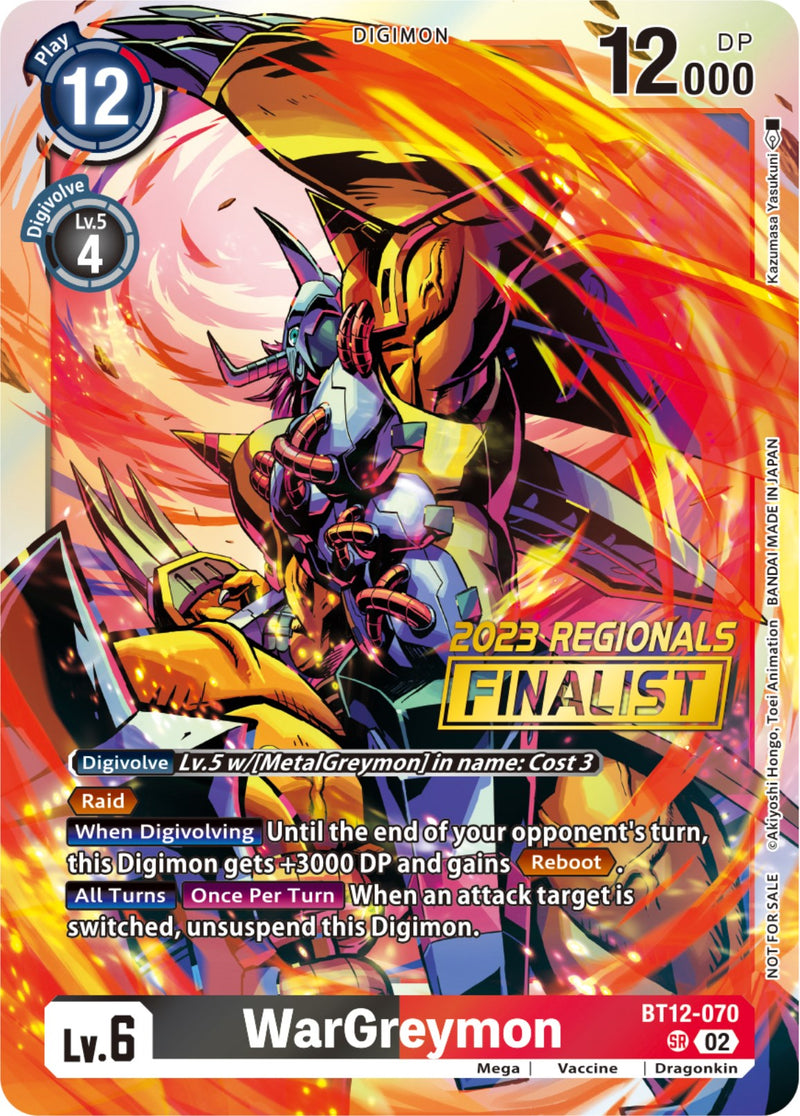 WarGreymon [BT12-070] (Finalista Regional 2023) [Across Time]