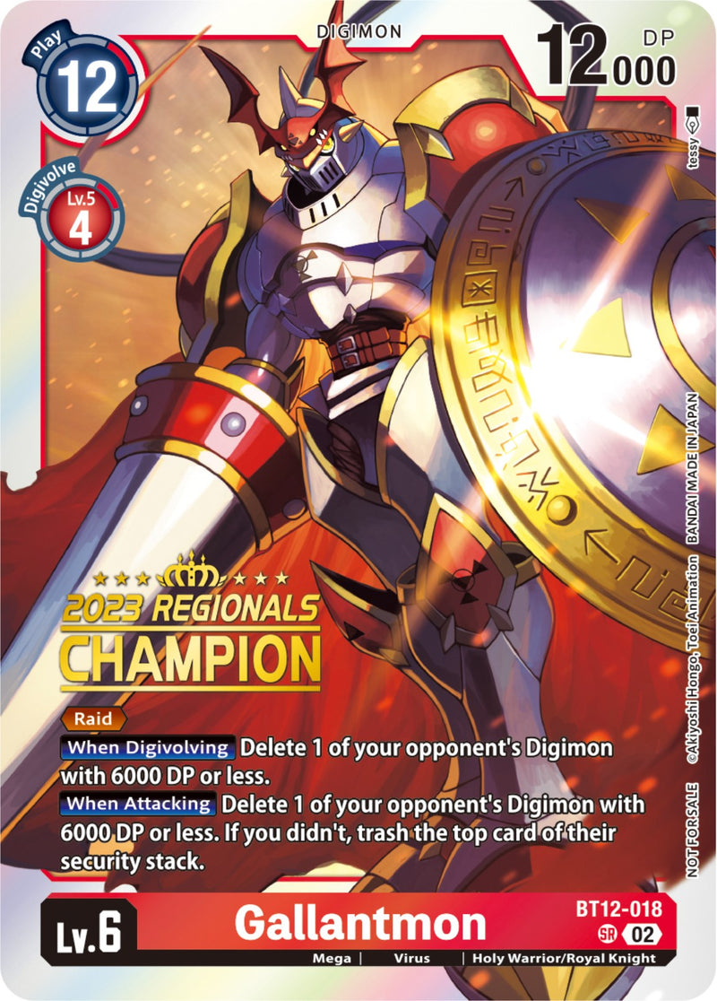 Gallantmon [BT12-018] (Campeón de Regionales 2023) [A través del tiempo]