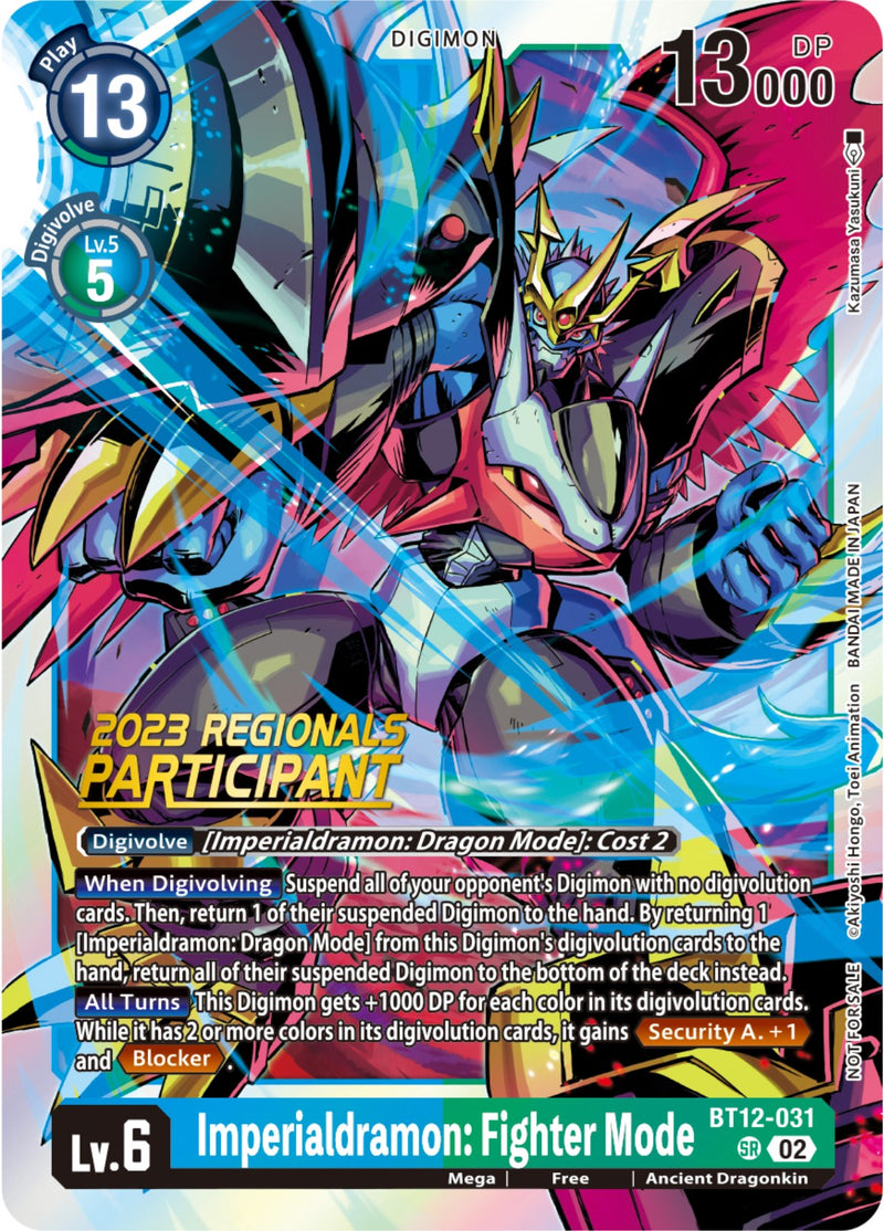 Imperialdramon: Modo Guerrero [BT12-031] (Participante de Regionales 2023) [A Través del Tiempo]
