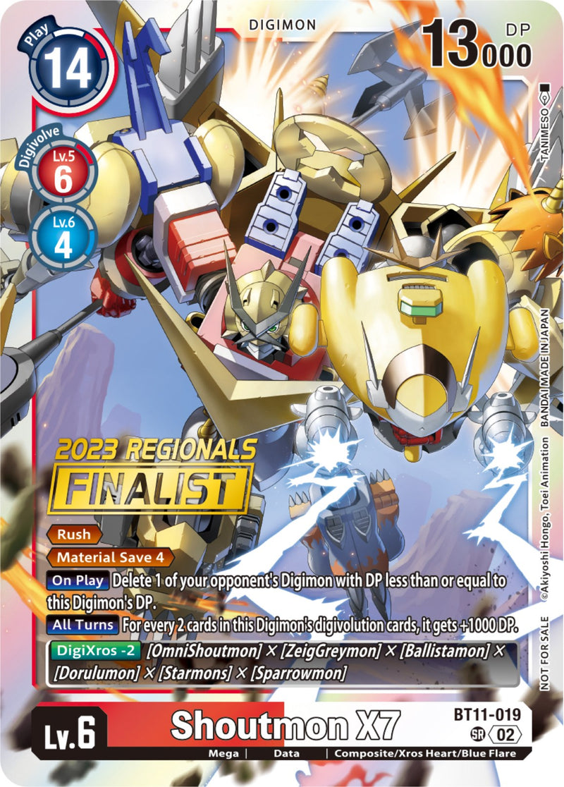 Shoutmon X7 [BT11-019] (Finalista Regional 2023) [Fase Dimensional]