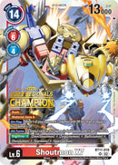 Shoutmon X7 [BT11-019] (Campeón de Regionales 2023) [Fase Dimensional]