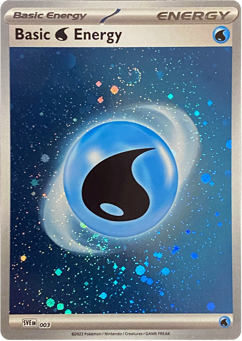 Énergie Eau de Base (003) (Holo Cosmos) [Écarlate et Violet : Set de Base]