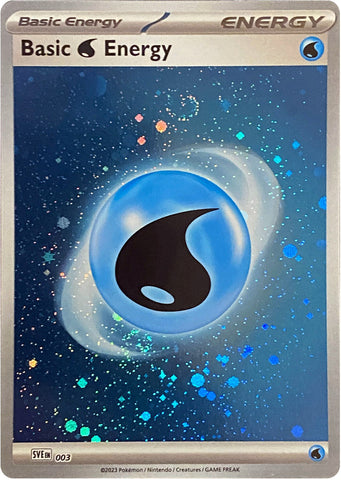 Energía Básica de Agua (003) (Cosmos Holo) [Escarlata y Púrpura: Set Básico]