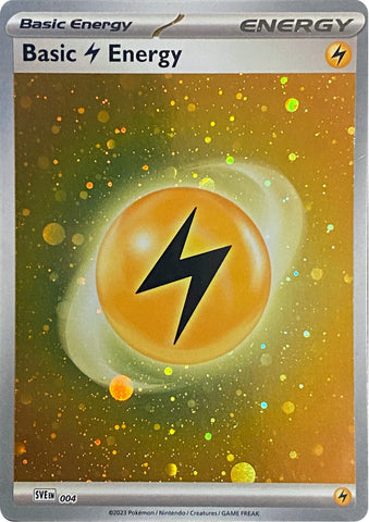 Energía Básica Rayo (004) (Cosmos Holo) [Escarlata y Púrpura: Set Básico]
