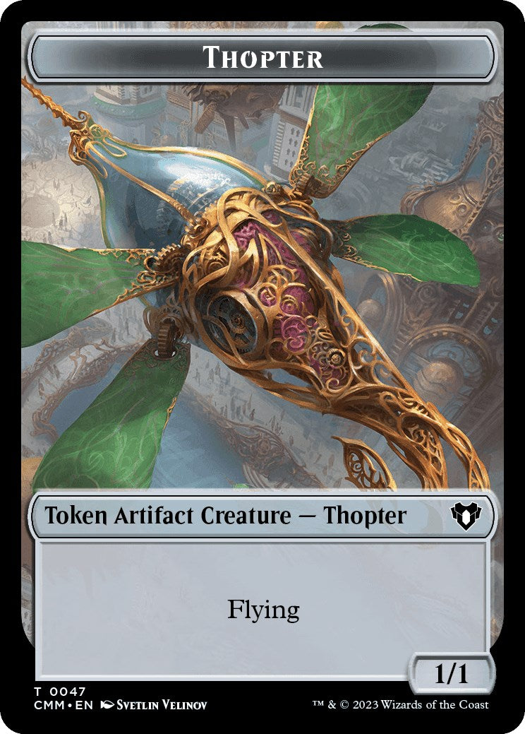 Thopter // Jeton Double-Face Nécrophage [Jetons Commander Masters]
