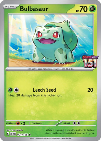 Bulbasaur (001/165) (Exclusivité Best Buy) [Écarlate et Violet 151]