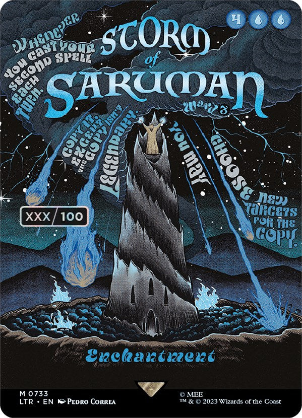 Tempête de Saruman (Poster sans bordure) (Série limitée) [Le Seigneur des Anneaux : Histoires de la Terre du Milieu]