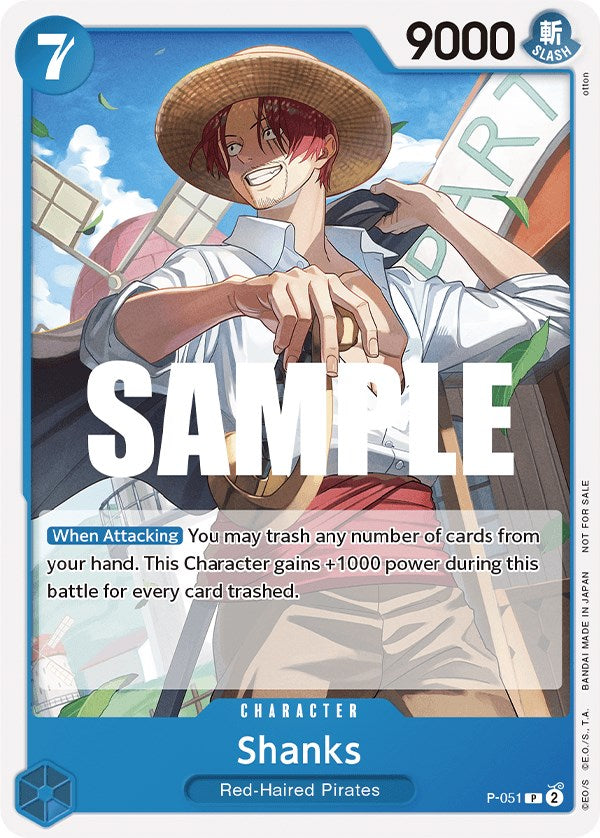 Shanks (Mazo de Batalla Sellado Vol. 1) [Cartas promocionales de One Piece]