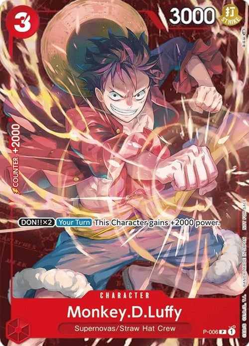 Monkey.D.Luffy (P-006) (Retail Promo) [Cartas Promocionales de One Piece]