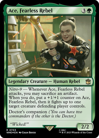 Ace, rebelle intrépide (Feuille métallique Surge) [Doctor Who]