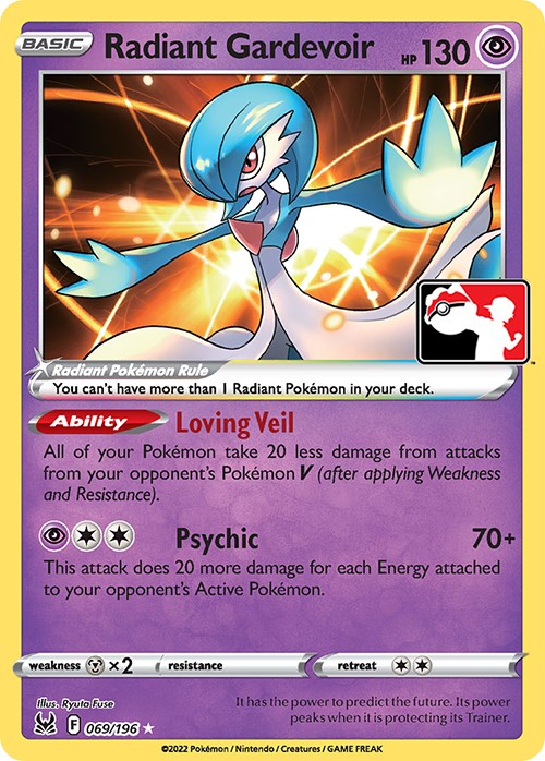 Gardevoir Radiante (069/196) [Paquete de Premios Serie Tres]