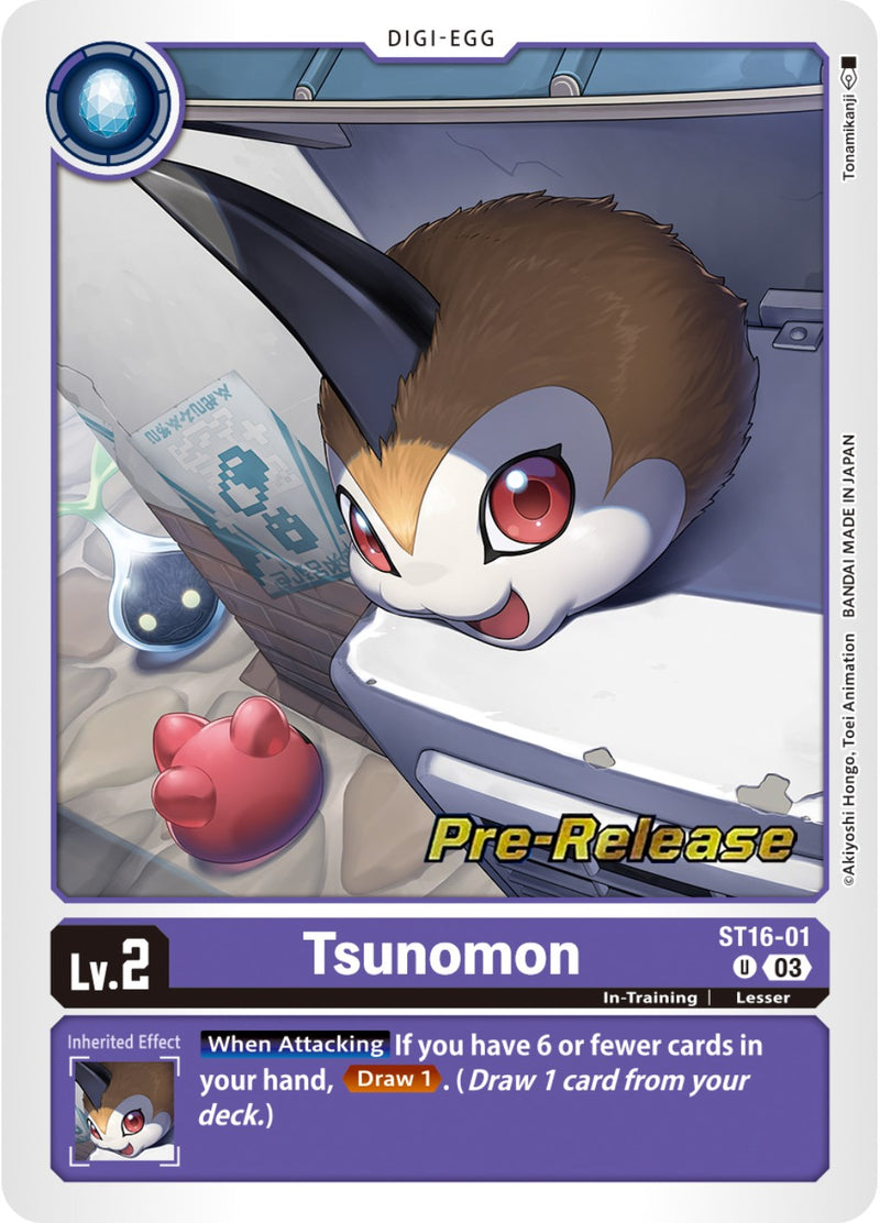 Tsunomon [ST16-01] [Mazo de Inicio: Cartas de Preestreno de Lobo de la Amistad]