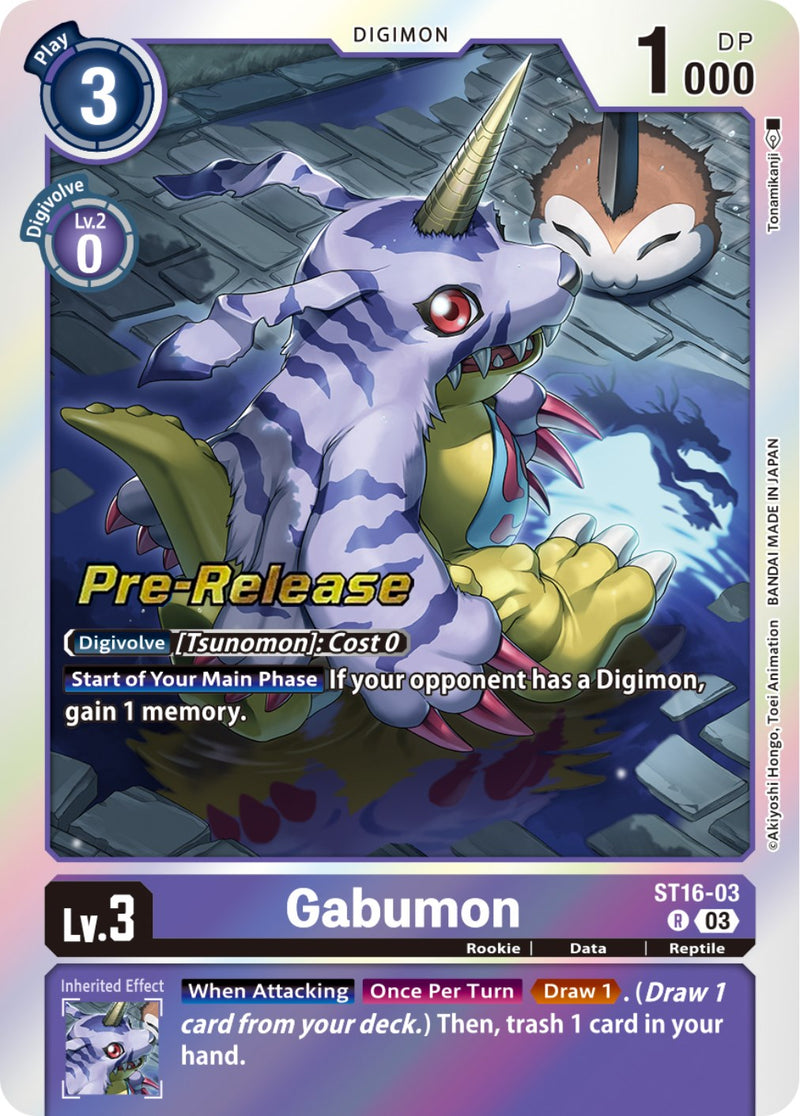 Gabumon [ST16-03] [Mazo de Inicio: Cartas de Pre-Lanzamiento Lobo de la Amistad]