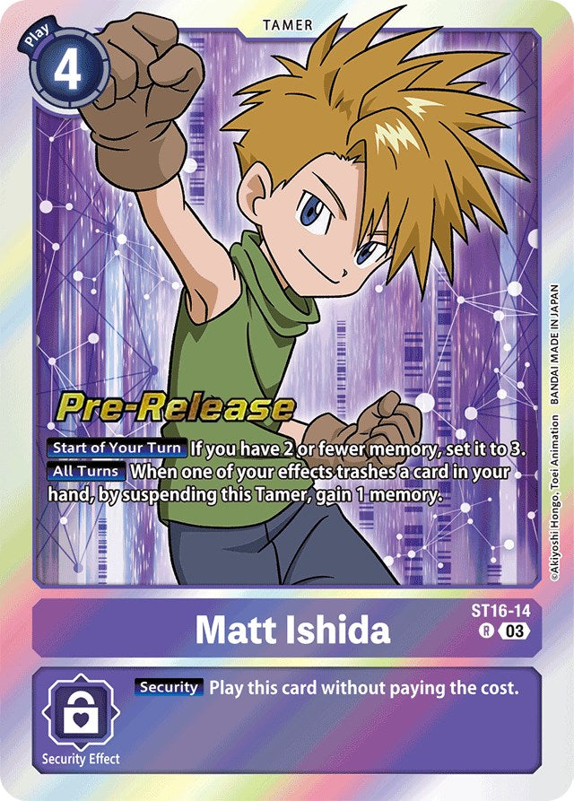 Matt Ishida [ST16-14] [Cartas de Presentación del Mazo Inicial: Lobo de la Amistad]