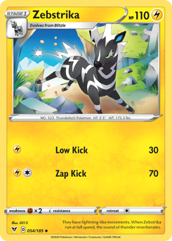 Zebstrika (054/185) [Épée et Bouclier : Voltage Éclatant]