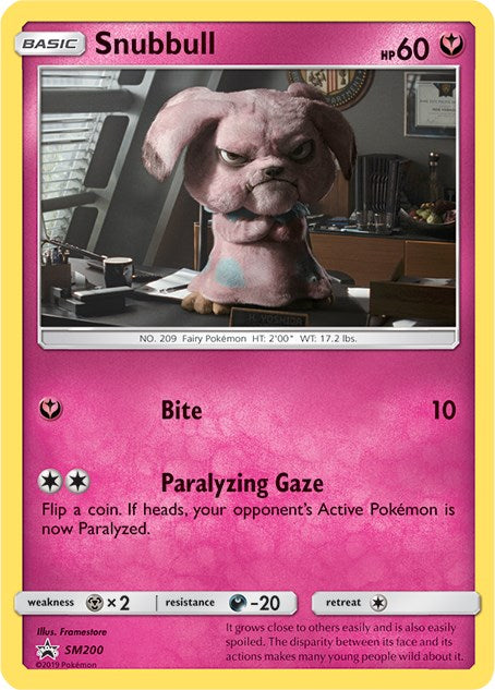 Snubbull (SM200) [Sol y Luna: Baraja de promoción de Estrella Negra]