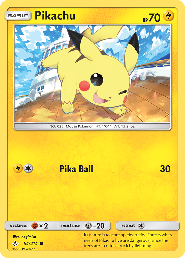 Pikachu (54/214) [Sol y Luna: Lazos Indestructibles]