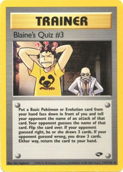 Le quiz de Blaine n° 3 (112/132) [Défi de l'arène illimité]