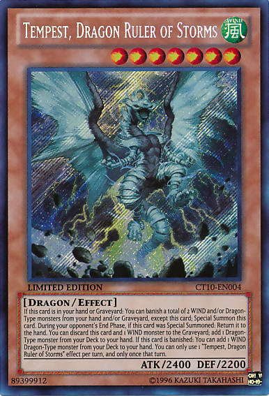 Tempest, Maître Dragon des Tempêtes [CT10-EN004] Secret Rare