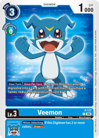 Veemon [P-117] (Baraja de demostración de la NYCC 2023) [Cartas promocionales]