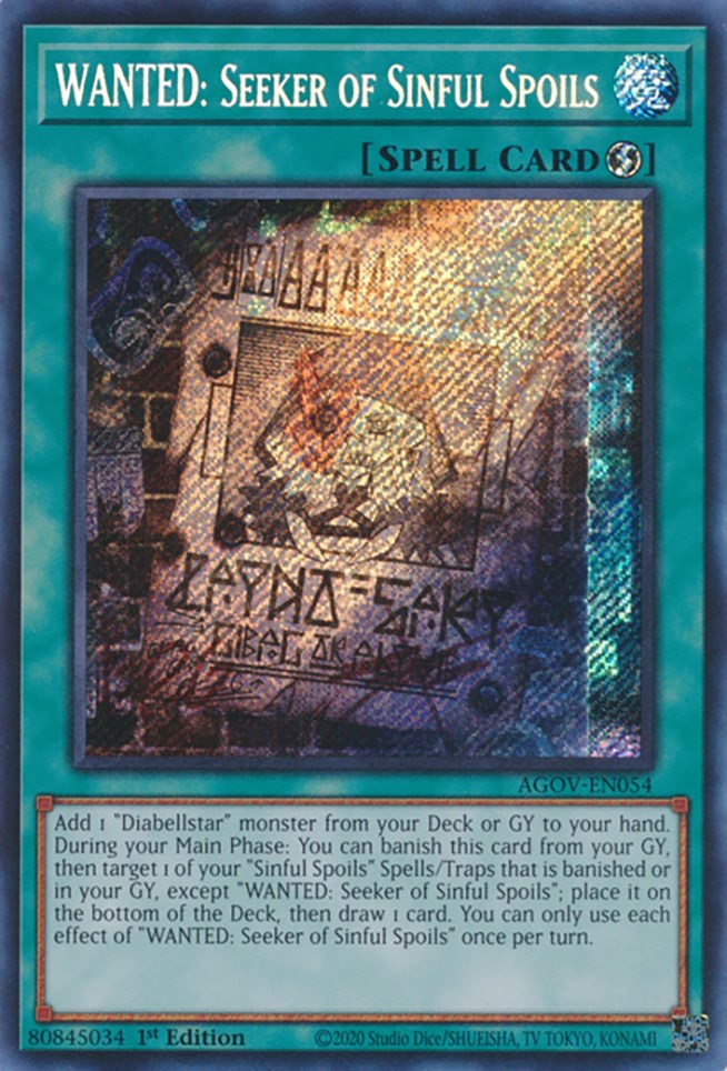 RECHERCHÉ : Chercheur de butin impie [AGOV-FR054] Secret Rare