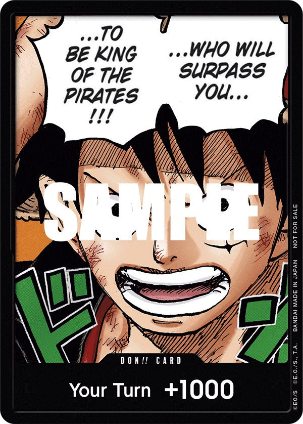 DON!! Carta (Monkey.D.Luffy) (Paquete de Cartas DON!! 1er Aniversario) [Cartas Promocionales de One Piece]