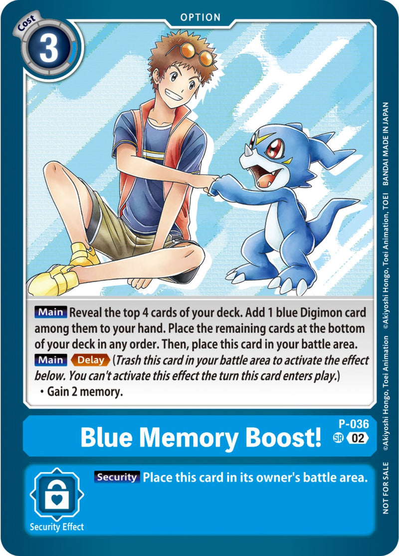 ¡Impulso de Memoria Azul! [P-036] (Mazo de Demostración NYCC 2023) [Cartas Promocionales]