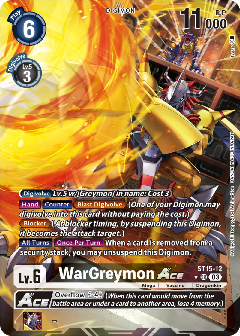WarGreymon Ace [ST15-12] (Arte alternativo) [Mazo de Inicio: Dragón de Coraje]