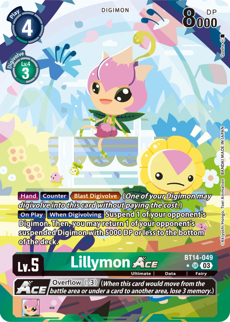 Lillymon Ace [BT14-049] (Arte Alternativo Exclusivo de Inglés) [Blast Ace]