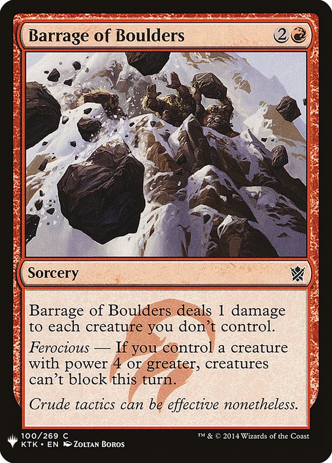 Aluvión de guijarros [Mystery Booster]