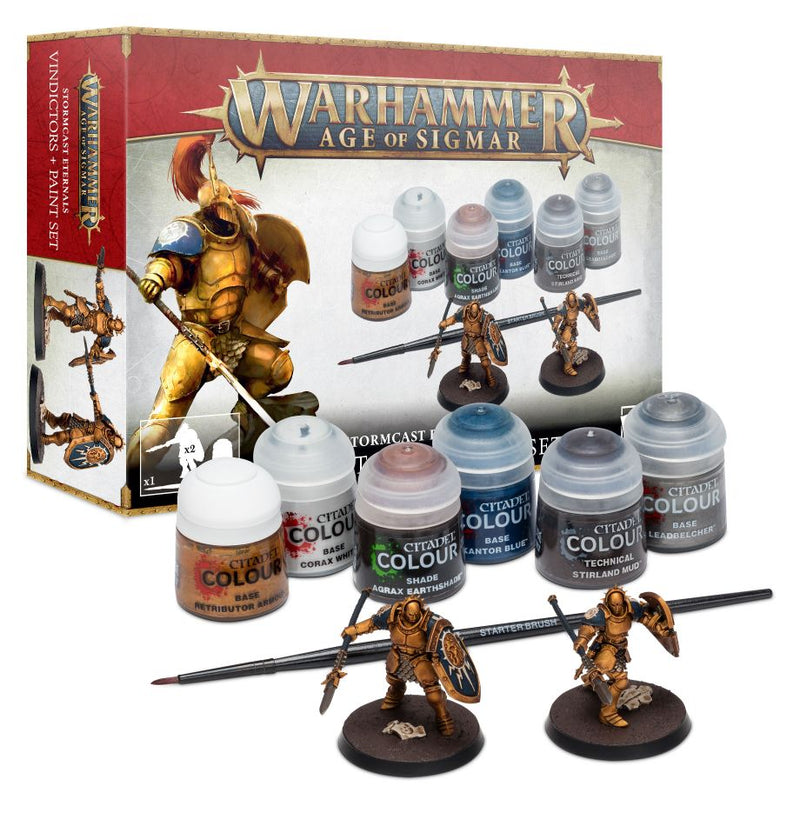 Warhammer AOS: Stormcast Eternals Vindicators + Paint Set